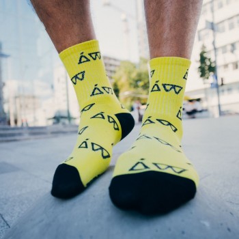 Шкарпетки з логотипом ATLAS WEEKEND «A.W.» жовті